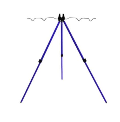 Oskar Üç Ayaklı Kamış Dayama Sehpası (Tripod) MAVİ