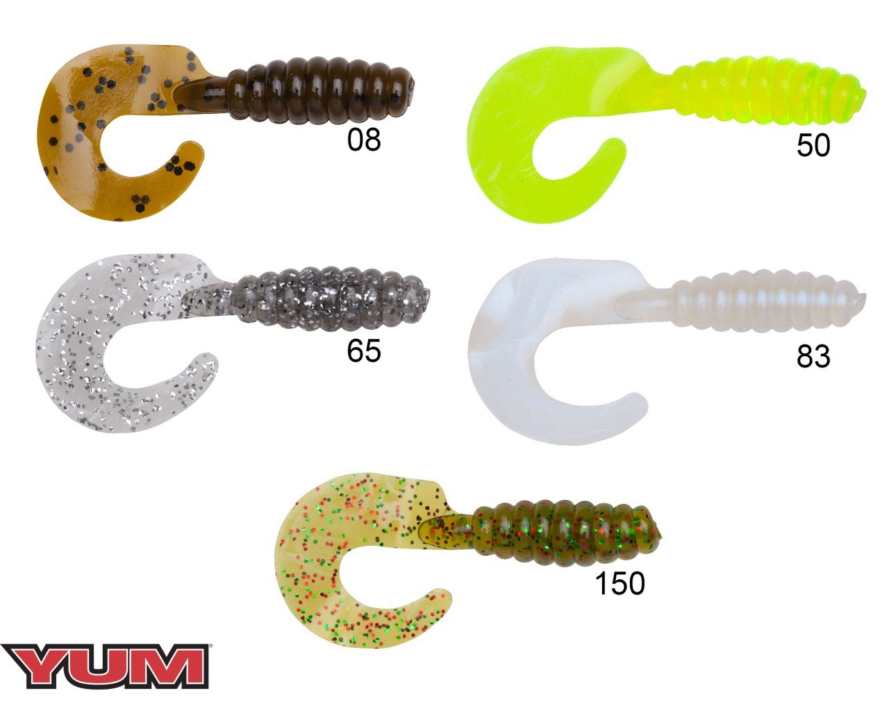 Yum 2'' 5.5cm Grub Kuyruk 18pcs