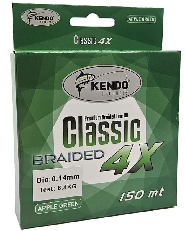 Kendo Classic 4X 150m Apple Green Örgü İp Misina