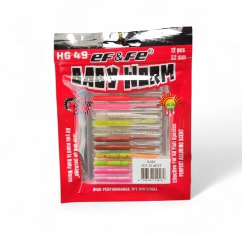 Effe Baby Worm 5.2 cm Lrf Silikonu