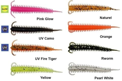 Kendo Silicones Worm 5cm 10 Adet Silikon yem