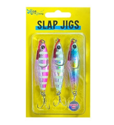 Hanfish Slap Jig  15 gr Uv&Glow Mix