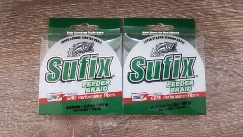 Sufix Feeder Braid 0.08mm 100mt Olive Green