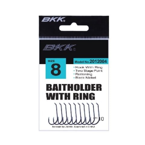 BKK Bait Holder With Ring Siyah Nikel İğne