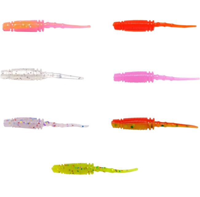 Ryuji Rock Worm 4cm Kokulu Silikon Yem (12 adet)