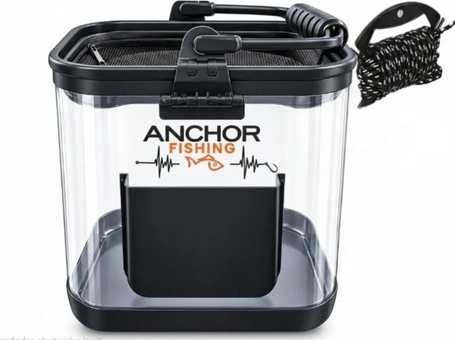 Anchor Şeffaf Katlanır  Kova 24 cm