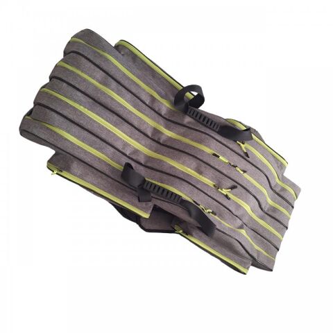 Modibags  120cm  4 Cepli 4 Gözlü Koyu Gri Olta  Kamış Çantaşı