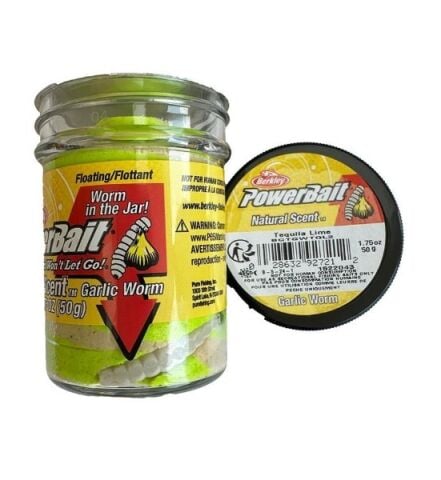 Berkley Power Bait Natural Scent Garlic Worm - Tequila Lime