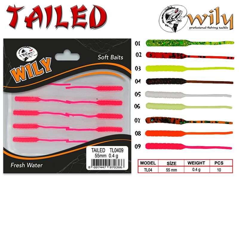 Wily Tailed 5.5 cm LRF Silikonu
