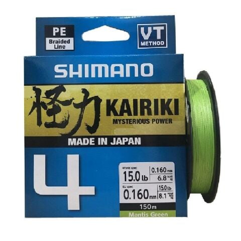 Shimano Kairiki 4 Kat 150mt Mantis Green 0.19mm / 11.6 kg