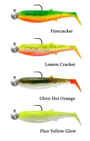 Savage Gear Cannibal Shad 8cm 5gr+7.5gr #2/0 Dark Water 4+4 Adet