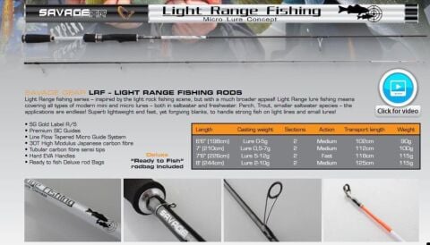 SG LRF 7´ 210cm Lure 0,5-7gr - 2 Parça