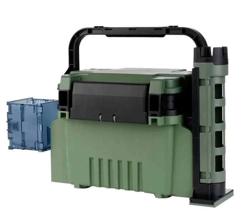 Shufa Çift Katlı Ekstra Dayanıklı Profesyonel Balıkçı Kutu Çanta 12L- Haki