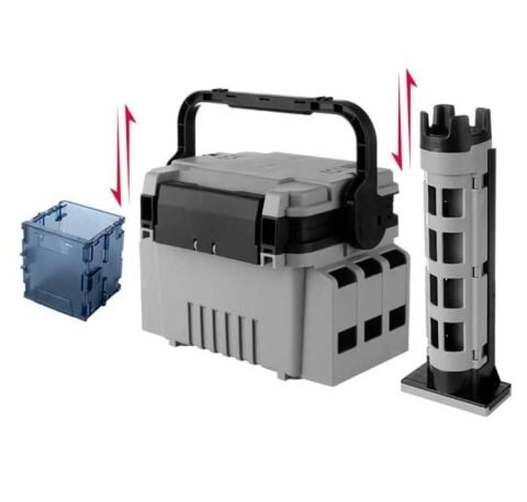 Shufa Çift Katlı Ekstra Dayanıklı Profesyonel Balıkçı Kutu Çanta 12L- Gri