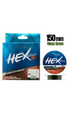 Fujin Hex 8X 150Mt. 0.10mm Moss green Pe Line İp Misina