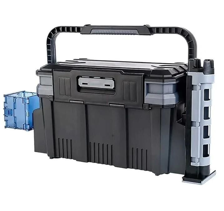 Shufa Çift Katlı Ekstra Dayanıklı Profesyonel Balıkçı Kutu Çanta 19,5L - Siyah