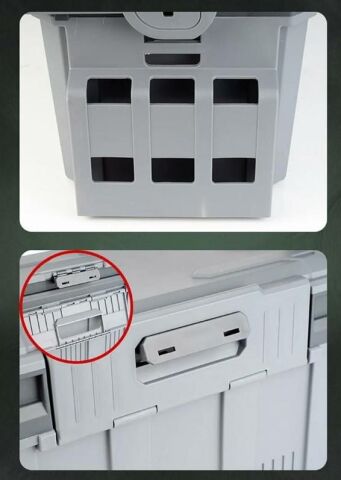 Shufa Çift Katlı Ekstra Dayanıklı Profesyonel Balıkçı Kutu Çanta 19,5L - Siyah