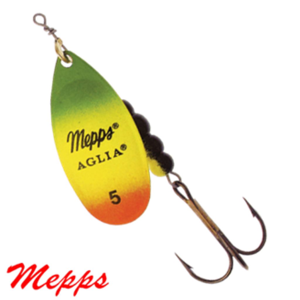 Mepps Aglia Fluo Tiger Sarı No:5 Döner Kaşık