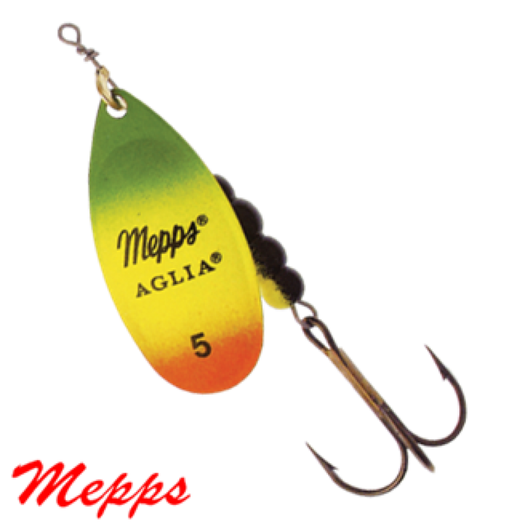 Mepps Aglia Fluo Tiger Sarı No:5 Döner Kaşık