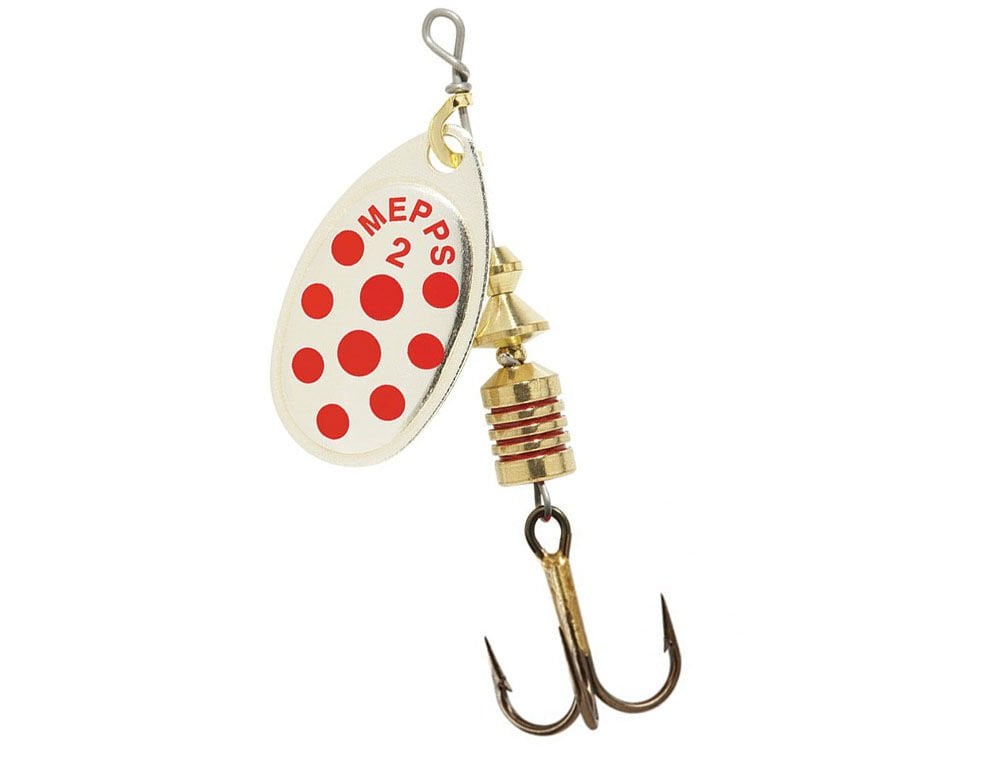 Mepps Aglia Decoree Gümüş-Kırmızı No:2 Döner Kaşık