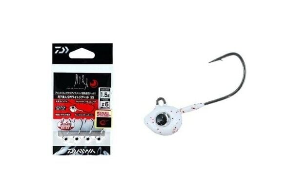 Daiwa Gekkabijin Sw Light Jig Head SS Red Glow