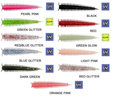 Kendo Zombie Worm Lrf Silikonu 4cm 8 Adet