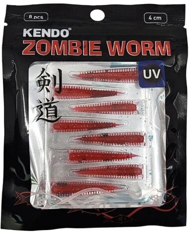 Kendo Zombie Worm Lrf Silikonu 4cm 8 Adet