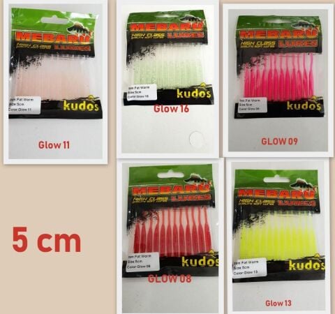 Kudos Fat Worm 5 cm LRF Silikonu