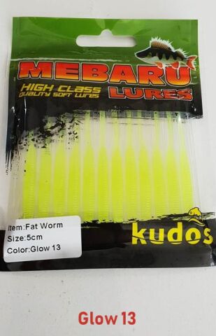 Kudos Fat Worm 5 cm LRF Silikonu