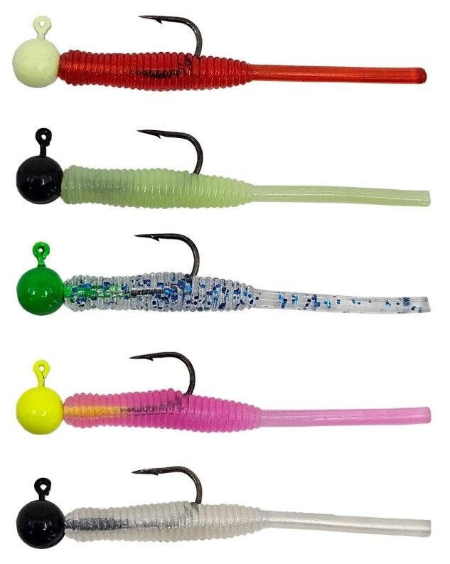 Kendo Hook Worm Jighead+Lrf Silikonu 1gr+4.5cm 5 Adet