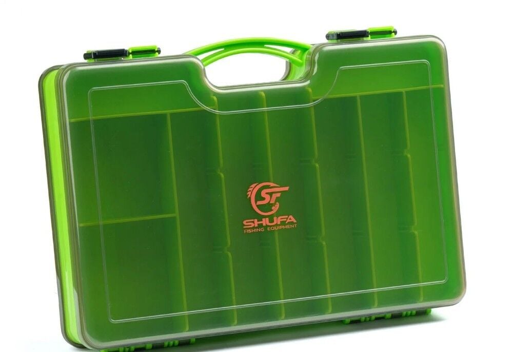 Shufa El Tutamaçlı Çift Taraflı Balıkçı Kutusu - Yeşil