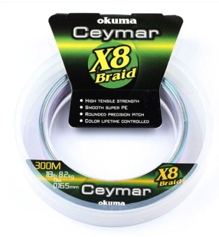 Okuma Ceymar İp 8 kat 0.16mm 150 mt İp Misina
