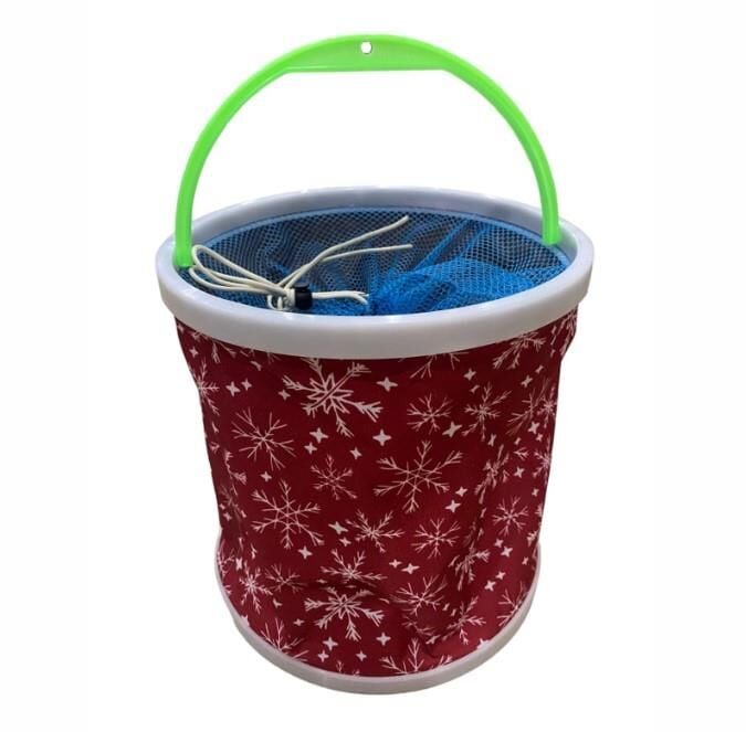 Katlanabilir Balıkçı Kovası 11LT NEW 2024 (Kırmızı)