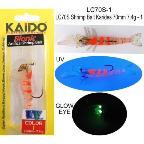 Kaido Bionic Shrimp Karides 7cm 7.4gr Color: 01