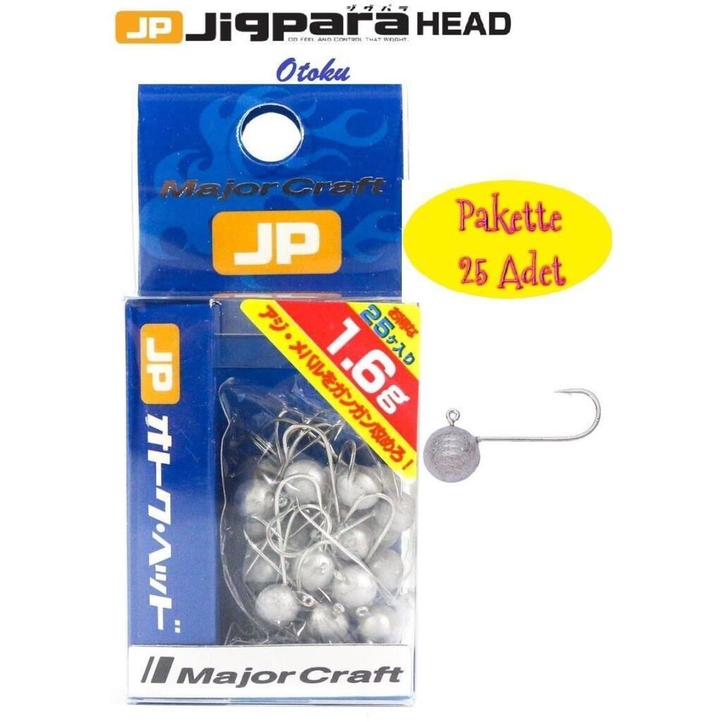 Major Craft Jigpara Otoku Head OTHD-1.6gr. (25pcs. Bag)