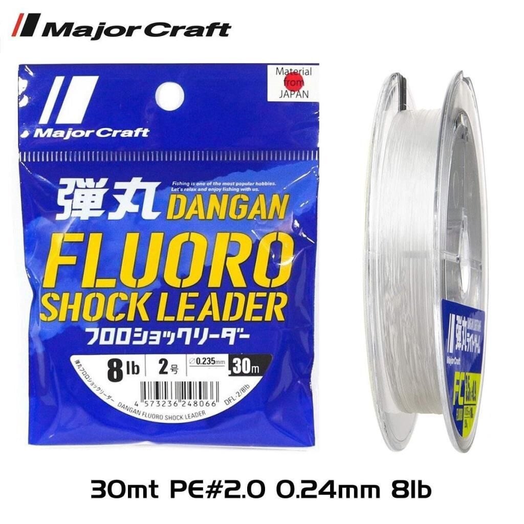 Major Craft Dangan FC Shock Leader DFL PE 2.0  / 0.235mm 8Lb/3.6kg 30mt