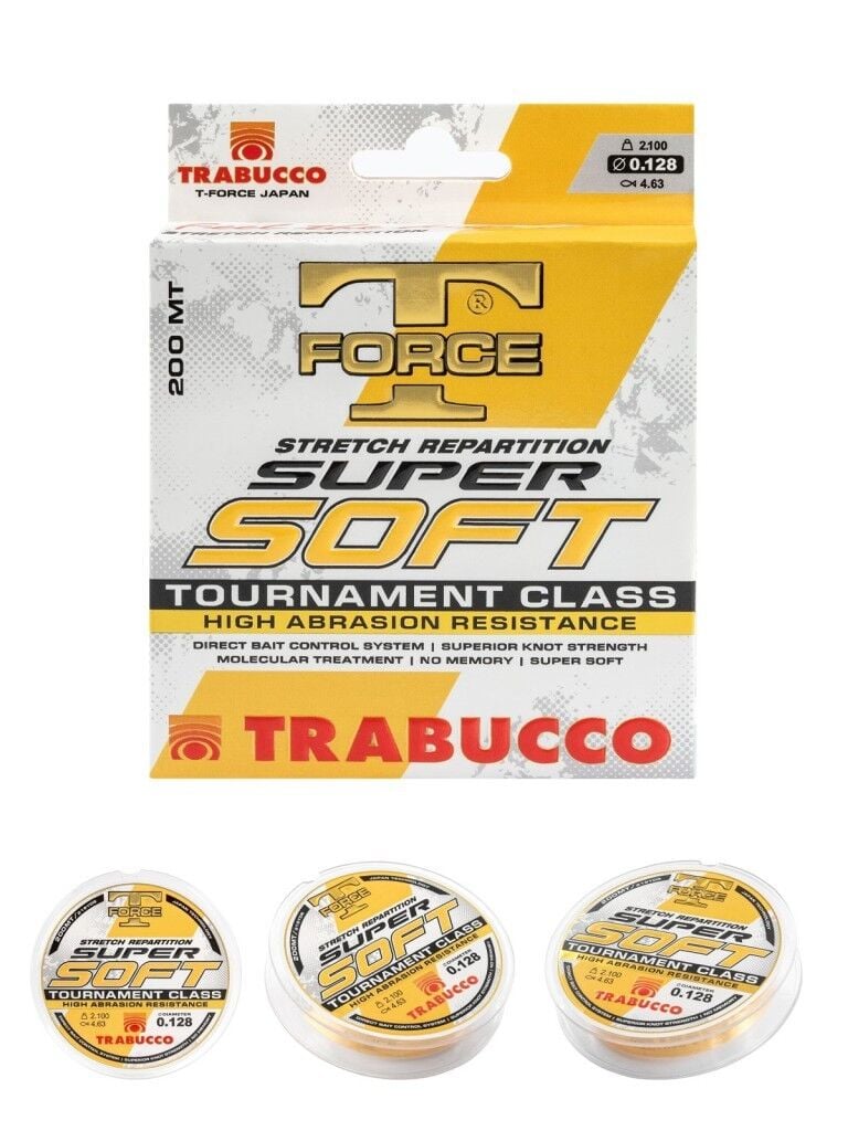 Trabucco T-Force Tournament Super Soft Serisi 200m Monofilament Misina