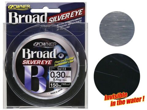 Owner 56113 Broad Silver Eye  0.18mm 150m Light Gray