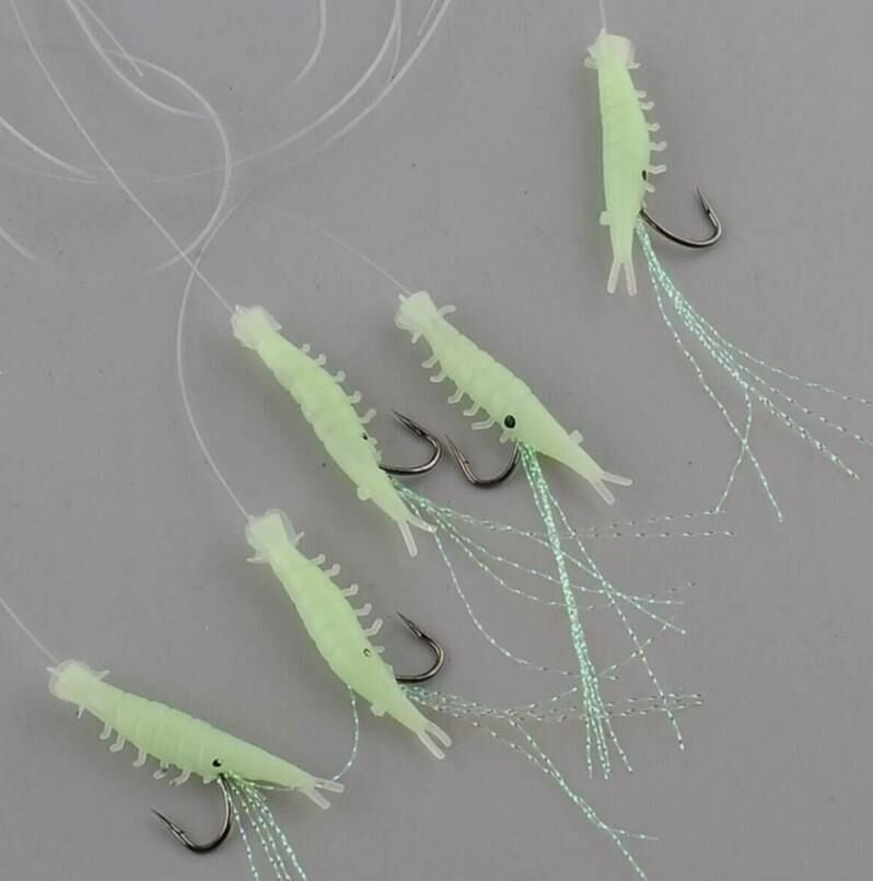 Fladen Living Shrimp (Karides)  5 li  Glow Çapari No:4 iğne