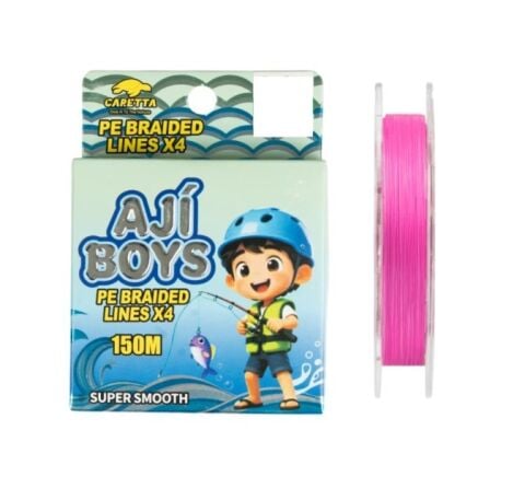 Caretta Aji Boys Pink  4X 150 mt İp Misina