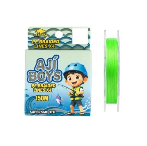 Caretta Aji Boys Light Green  4X 150 mt İp Misina