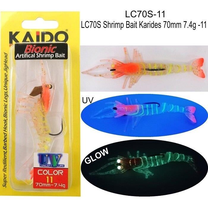 Kaido Bionic Shrimp Karides 7cm 7.4gr Color:11