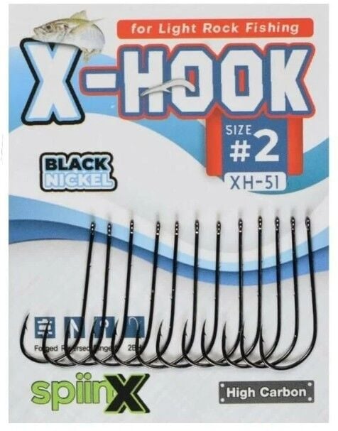 Spiinx X-Hook Tekli Jig Head ve Yem İğnesi No:8
