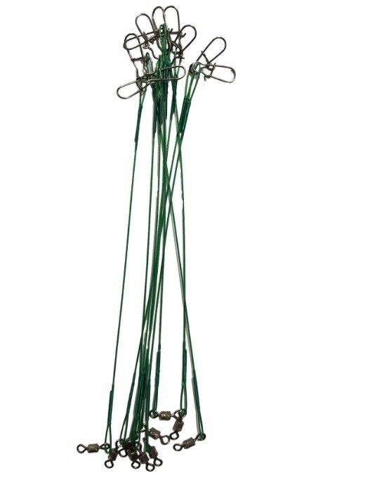 Powerex 25cm. 10'lu Paket Klipsli Bilyeli Fırdöndülü Turna Çinekop Çelik Teli