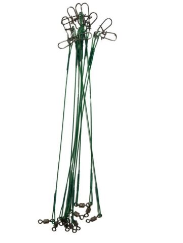 Powerex 25cm. 10'lu Paket Klipsli Bilyeli Fırdöndülü Turna Çinekop Çelik Teli