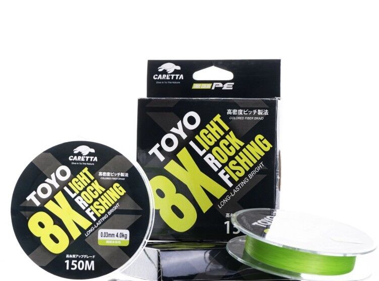 Caretta Toyo Green 8X Ligh Rock Fishing 150 mt İp Misina