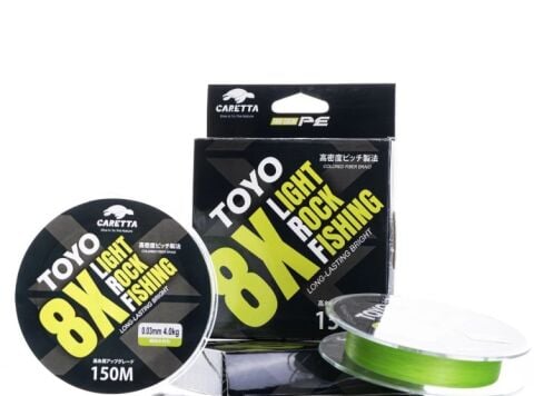 Caretta Toyo Green 8X Ligh Rock Fishing 150 mt İp Misina