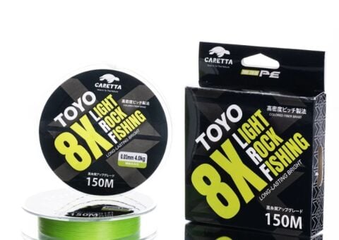 Caretta Toyo Green 8X Ligh Rock Fishing 150 mt İp Misina