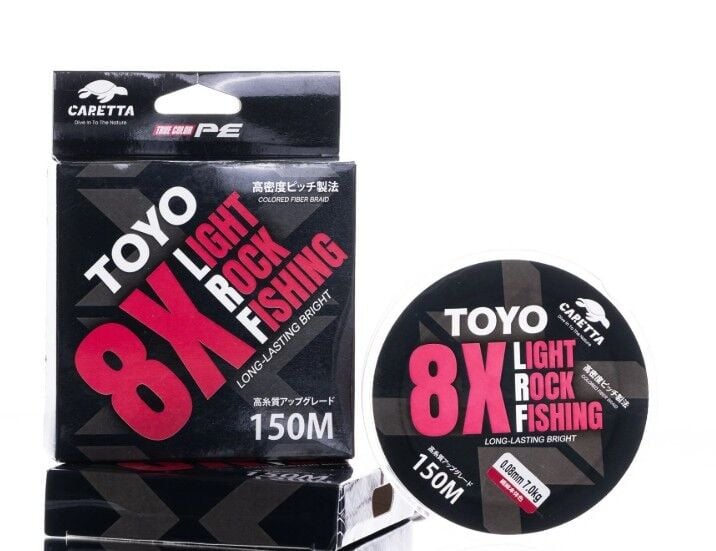 Caretta Toyo Red 8X Ligh Rock Fishing 150 mt İp Misina
