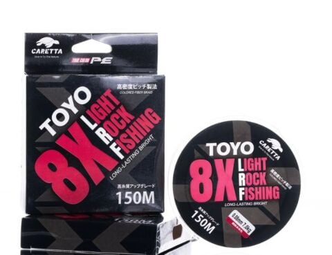 Caretta Toyo Red 8X Ligh Rock Fishing 150 mt İp Misina